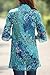 VonFon Womens Retro Colourful Floral Print Casual Slim Shirt Blouse Top