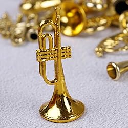 CYISONAL 21 Pcs Mini Gold Musical Instruments