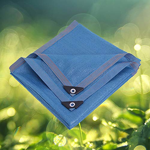 SYY Sonnensegel Schattennetz, Blau Mesh-Shading Net, 90% Anti-UV-, Eingedickt Und Encrypted Große Sonnensegel, (Size… – Bild 4