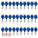 Beer Plugs Tap Brush,30 Pack Beer Faucet Tap Cleaning Plug Hygiene Brush For Draft Beer Faucet Cap (Blue)
