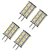 GY6.35 LED Bulb 5 Watt 12V AC DC Warm White 3000K G6.35/GY6.35 Bi-Pin Base 35W Halogen Bulbs Equivalent (Pack of 4)