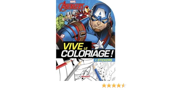 Amazon Com Marvel Avengers Vive Le Coloriage Stickers French Edition 9782508034183 Marras Anthony Disney Books