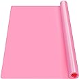 Gartful Pink Oversize Silicone Mat 27.6" x 19.7", Silicone Sheet for Crafts, Nail Arts, Painting, Epoxy Resin Jewelry Casting Mat, Countertop Protector, Table Placemat Pad, Nonstick Nonskid