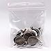 Dcatcher 24 PCS Bezel Pendant Trays Round Cabochon Settings Trays Pendant Blanks, 25mm Diameter, Antique Brass and Silver Colour