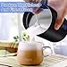 VIVREAL Steamer Electric Milk Frother, 1.2oz, Black