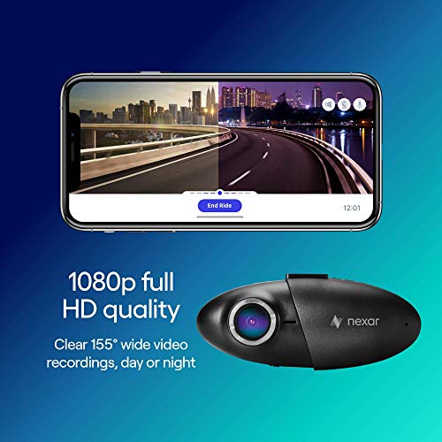 Dash Cam Powered by Nexar, 1080p Full HD, Cloud Storage for Video Clips and 32GB SD Card Included, Small & Discreet 155° Wide Angle Car Camera, G-Sensor and GPS, Loop Recording, Easy to Install - Thumbnail 2