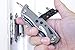 BlizeTec EDC Knife: 8-in-1 Tactical Pocket Folding Gear with Led Light (Silver)