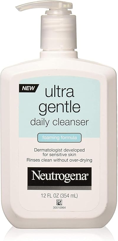 Neutrogena Ultra Gentle Daily Cleanser 12 oz Face Wash Oil Dirt Makeup Remover