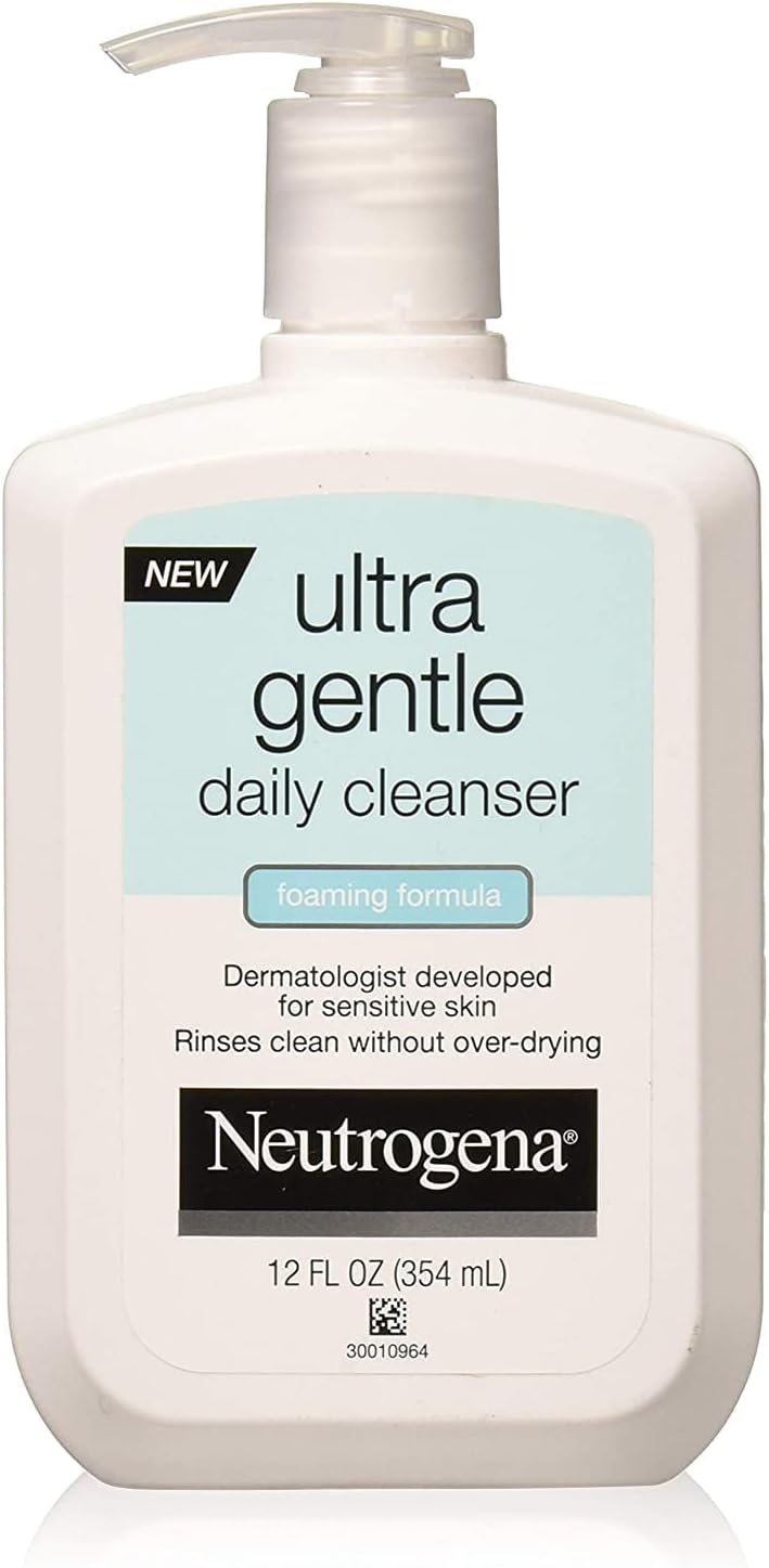 Neutrogena Ultra Gentle Daily Cleanser 12 oz Face Wash Oil Dirt Makeup Remover