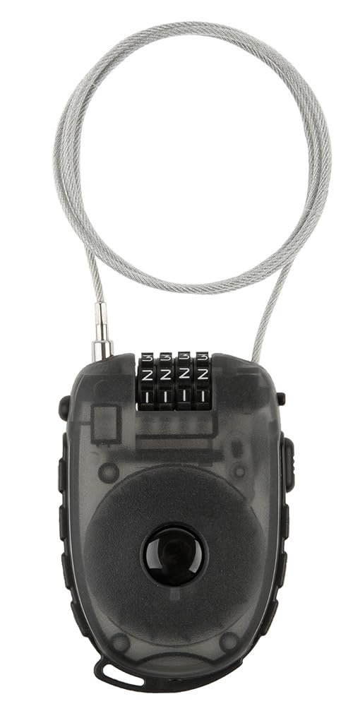 M-Wave Roll up Cable Lock with digits - Black