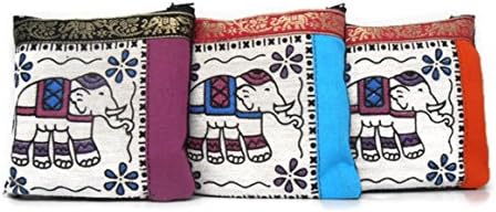 Gift Bundle of 3 NEW HANDY HOBO HIPPIE STYLE FABRIC BAG BEAUTY ELEPHANT PATTERN PURSUE MONEY FROM THAILAND