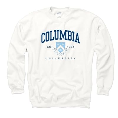 Columbia University Men's White Crew Neck Sweatshirt Kuwait Ubuy