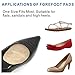 Skyfoot’s Ball of Foot Cushions, Metatarsal Pads and Self-Sticking Forefoot Cushions for Pain Relief - 2 Pairs