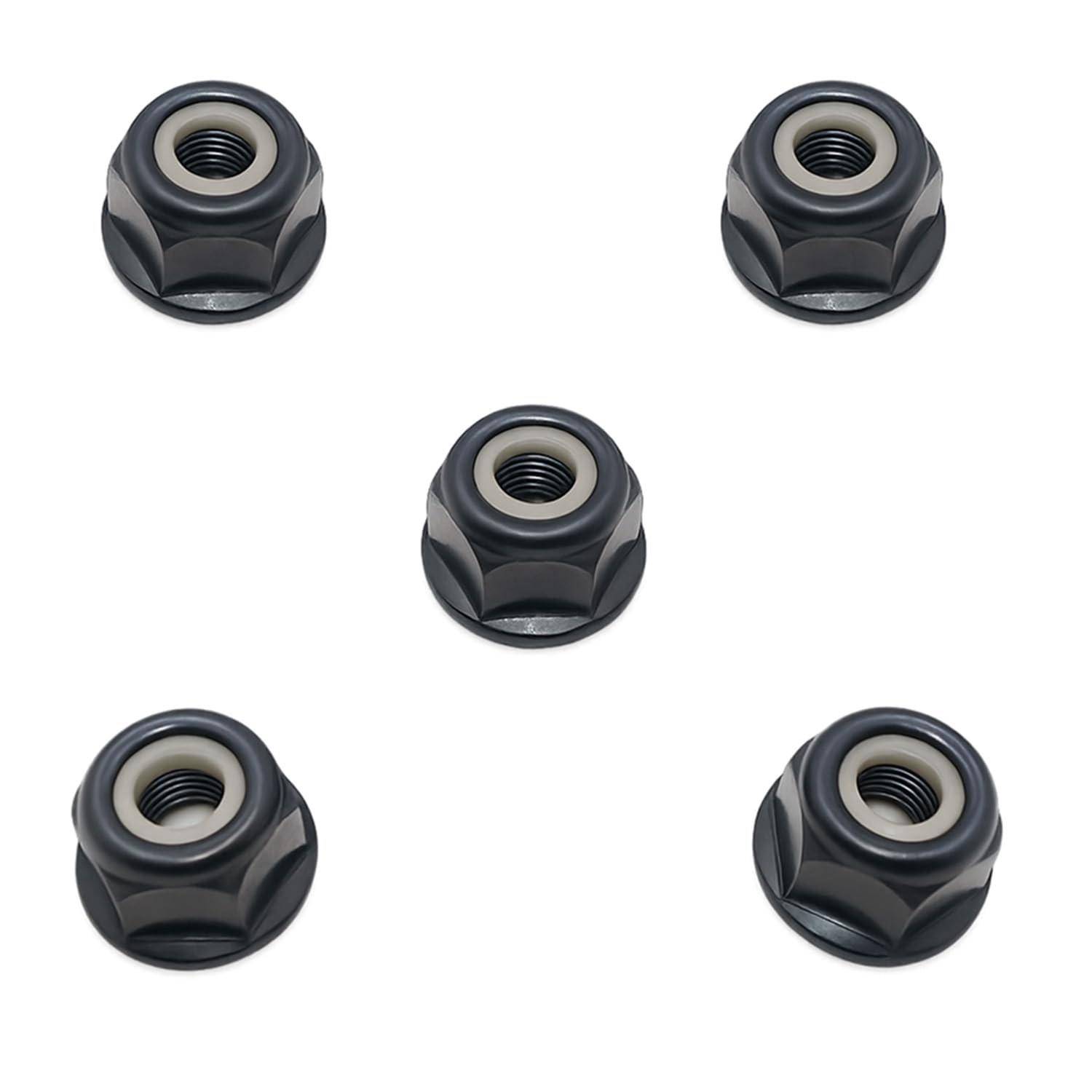 Hippotech Pack of 5 10mm x 1.0 Left Hand Thread Brush Blade Bolt Nut for Stihl FS44 FS55 FS80 KM FS75 FS83 FS85 FS90 FS100 FS120 FS130 200 FS250 4126 642 7600