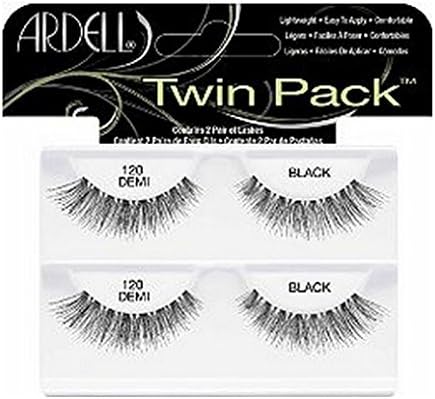 (3 Pack) ARDELL Twin Pack Lashes - 120 Demi Black