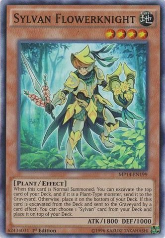Yu-Gi-Oh! - Sylvan Flowerknight (MP14-EN199) - Mega Pack 2014 - 1st Edition - Super Rare