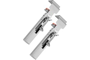 Adjustable Drawer Fixing Clamp for Cabinet Installation, Stainless Steel 2mm Thick Head Fixing Clips, Touch Adjustable Width 