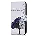 YOKIRIN iPhone 7 Case, iPhone 8 Case, Premium PU Leather Wallet Case Cover Pouch Magnetic Closure with Card Slots, Kickstand, Credit Card Holder,Book Style Flip Wallet Case, Tree & Birds