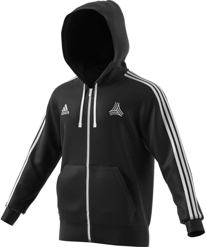 adidas originals mens trefoil spo full zip hooded sweat black