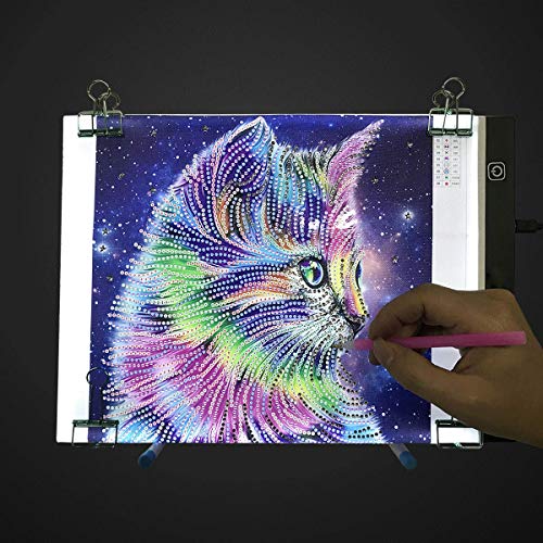 LINFEN A4 Diamond Painting LED Light Board,USB Power Adjustable Light Pad Kit, Perfect for Full Drill & Partial Drill 5D Diamond Painting