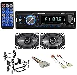 Digital Media Receiver/Radio+Kicker Front Speakers For 87-95 JEEP WRANGLER YJ