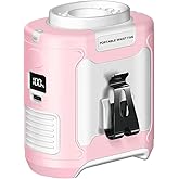 CAZOKASI 2024 Upgrade 10000mAh Waist Clip Portable Personal Body Fan - Powerful Upto 40H Cooling and Heatstroke Prevention (Gray and Orange, Pink White)