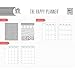 me & my BIG ideas 6 Month Calendar Extension - The Happy Planner Scrapbooking Supplies - 6 Pre-Punched Dividers - Undated Monthly & Weekly - 2 Sticker Sheets with Months and Numbers - Classic Size