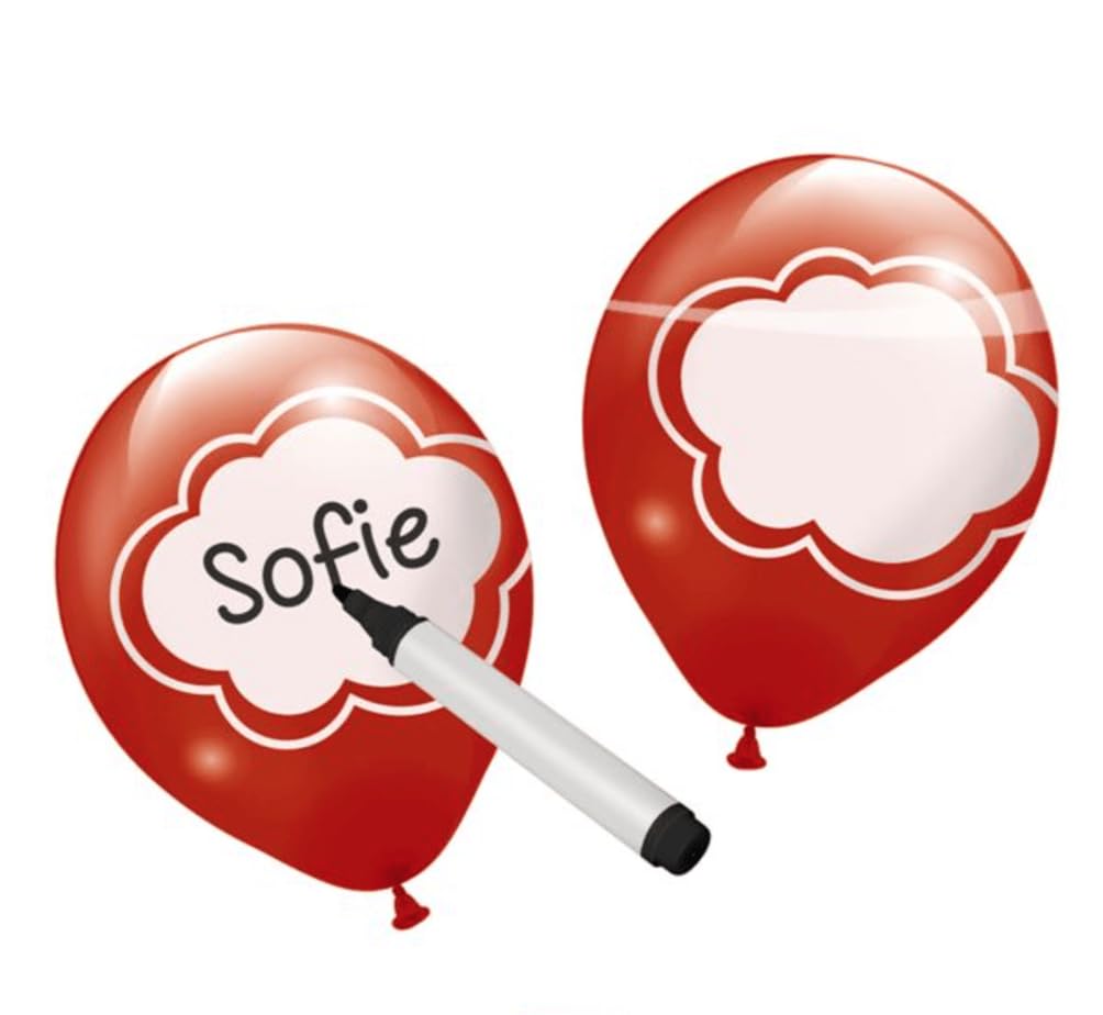 Balloon Writable Pack of 6, Use a Felt tip to write your message after the balloon is inflated.