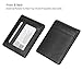 Men's RFID Blocking Slim Credit Card Holder Minimalist Leather Bifold Front Pocket Wallet, Black