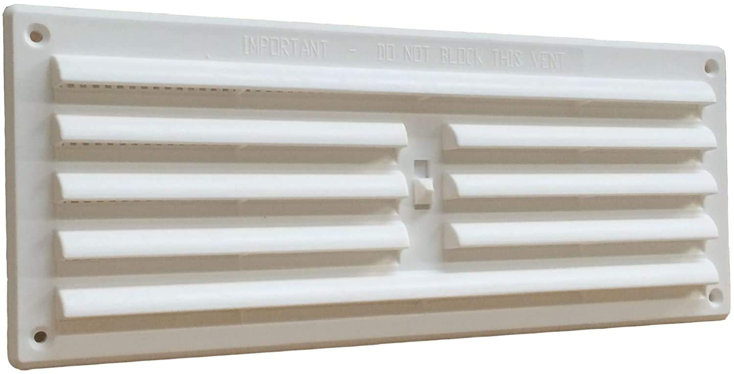 TIMCO Timloc 9x3 Plastic Internal Hit and Miss Grille Vent White White-9x3-Plastic