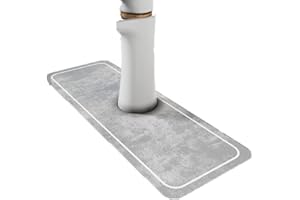 CYlovinho Kitchen Sink Faucet Splash Guard, Faucet Absorbent Mat, Microfiber Faucet Drip Catcher for Countertops, Bathrooms, Farmhouses, RVs (Light gray)