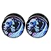 Longbeauty 6Pairs Mixed Patterns Punk Acrylic Screw Tunnel Stretcher Ear Stretcher Kit Piercing 8MM
