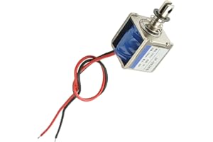 DC 6V 20N Push Pull Type Solenoid Electromagnet, 2A 12W 10mm Stroke Open Frame Solenoid Electromagnet Linear Motion, JF-0826B-6V,Aicosineg