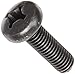 Small Parts M825D7985AB Steel Pan Head Machine Screw, Black Oxide Finish, Meets DIN 7985, #4 Phillips Drive, M8-1.25 Thread Size, 25 mm Length, Fully Threaded, Import (Pack of 25)