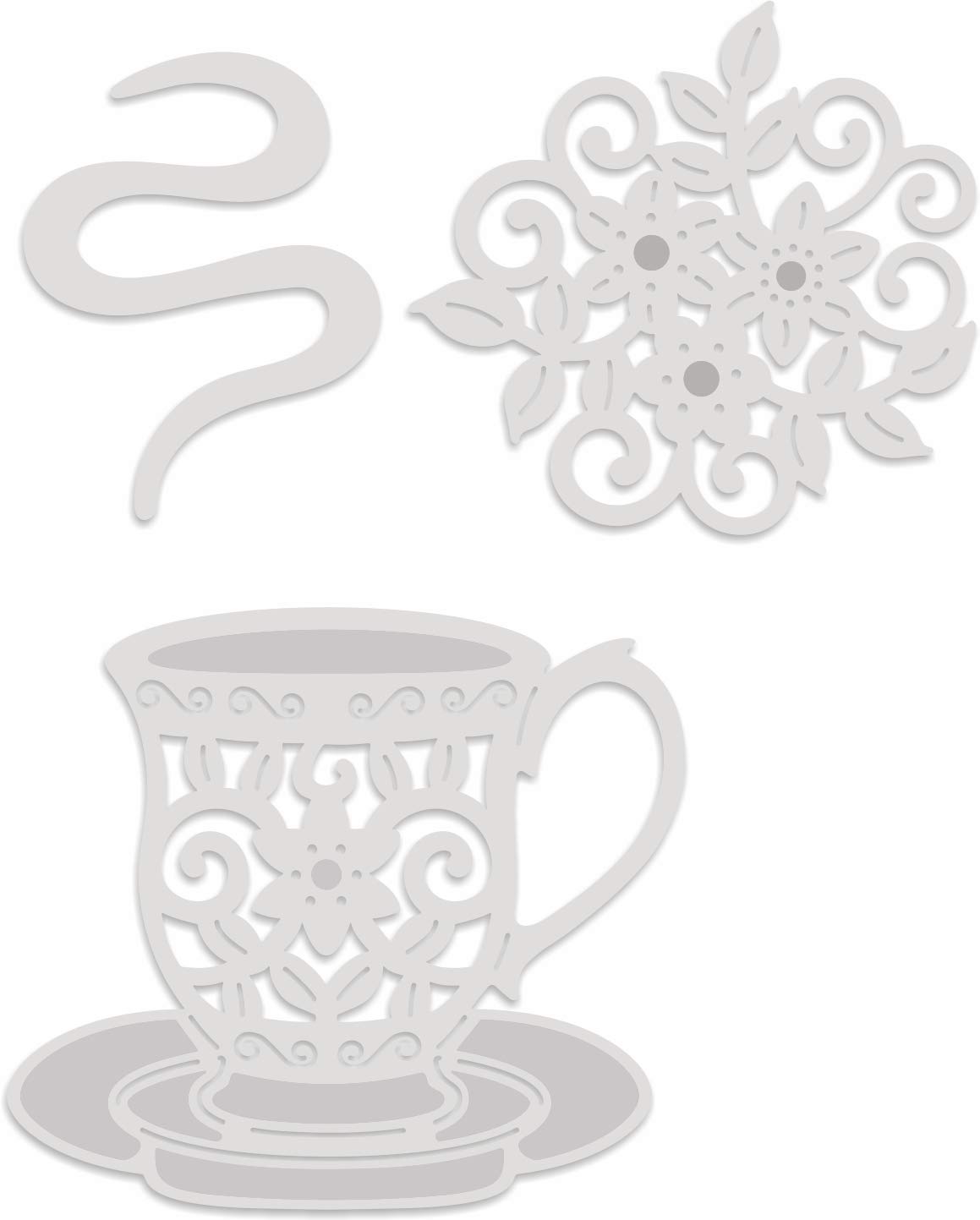 Sweet Dixie SDD446 Cutting Die, Metal, Grey, Medium