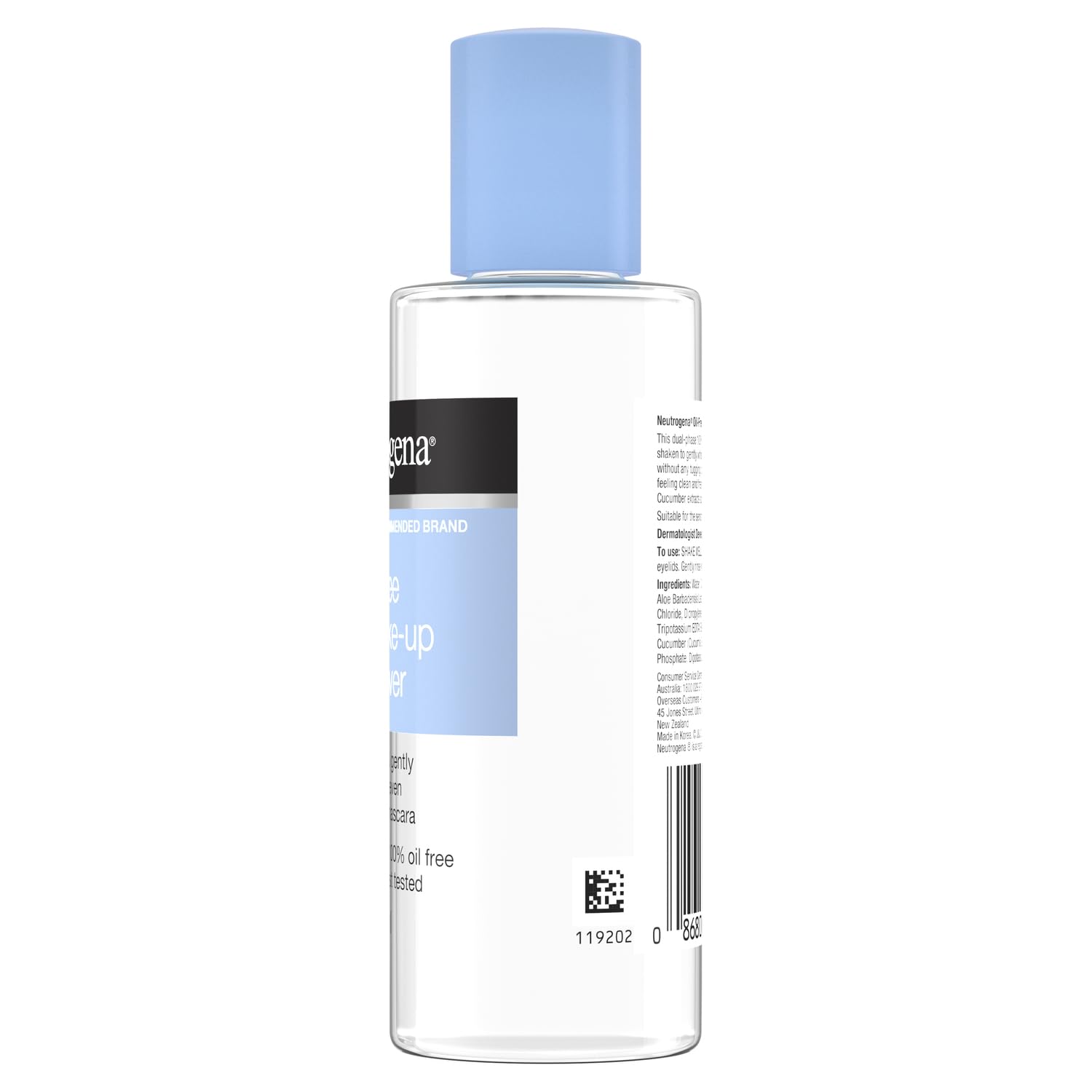 Neutrogena Gentle Oil-Free Eye Makeup Remover & Cleanser for Sensitive Eyes, Non-Greasy Makeup Remover, Waterproof Mascara Remover, Dermatologist & Ophthalmologist Tested, 3.8 fl. oz