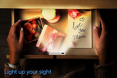 image for Pangton Villa MINI Closet Lights, 3000k Warm White Night Light, IR Sen