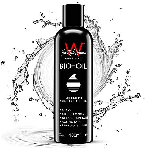 THE REAL WOMAN Specialist Skin Care BIO-OIL 100ml. Removes Scars & Stretch Marks, Treat Uneven Skin Tone, Ageing Skin & Dehydrated Skin. (PACK OF 1)
