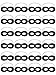Boao 24 Pack Halloween Masks Felt Mask Eye Masks Half Masks with Elastic Rope for Party Costume Accessory (Black)