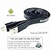 Micro Phone Charger 3ft Cable for Android - High Speed 2amp Charging Data Cord. Best Heavy Duty Black for Galaxy Note 4 Edge S2 S3 S4 LG G3 G4