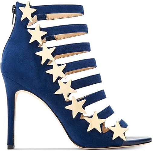navy studded shoes