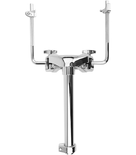Ludwig Atlas Pro Double Tom Holder – Bass Drum Mount Bracket With Adjustable Ball Mounts