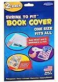Shrink to Fit Book Covers, One Size Fits All, Heat Shrink By It's Academic (2 Covers))