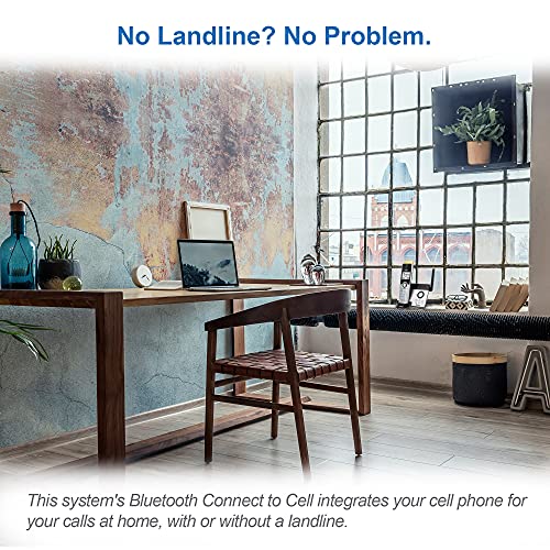 thumbnail image 2 of VTech 3-Handset Cordless Phone System With Super Long Range, Bluetooth Cell Connect & Call Blocker - IS8121-3 2 of 14