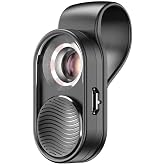 PUSOKEI 100X Phone Microscope,Mini Pocket Phone Camera Lens Attachment Microscopes with Universal Clip and LEDs,Portable USB Micro Magnifier for Kids Adults Trichome Coin