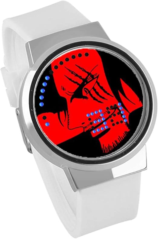 Amazon Com Touch Screen Waterproof Led Watch One Piece Dial Fashion Anime Watch White Watches