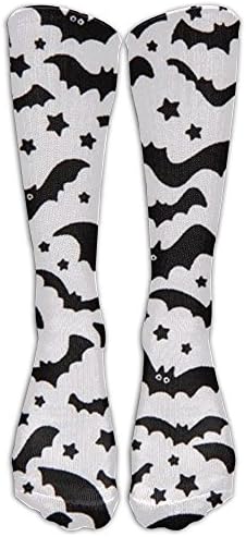 Bat HalloweenWomen Creative Comfortable Knee High Athletic Knee High Socks