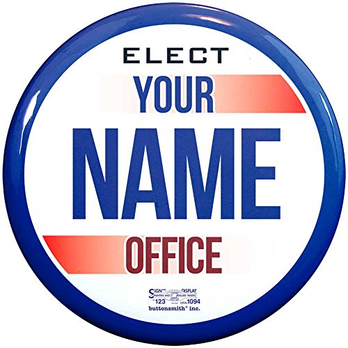 Buttonsmith Custom Personalized Political Campaign 2.25" Button - Union Printed and Union Made in the USA - Set of 50