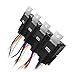 12 PACK 5 PIN SPDT Automotive Waterproof Relay Set Heavy Duty 40/30 AMP 12V DC Wiring Harness Set Relays w/ Interlocking Block Socket Holder + 16 Gauge Pigtails AWG Wire Harness