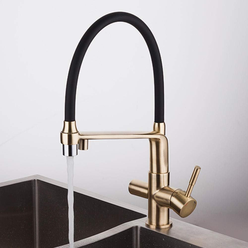 Kitchen taps Gold and Black taps Filter taps Mixer Kitchen swivels Mixers for Water Purifier Deck Mounted-G4398-8_Russian Federation